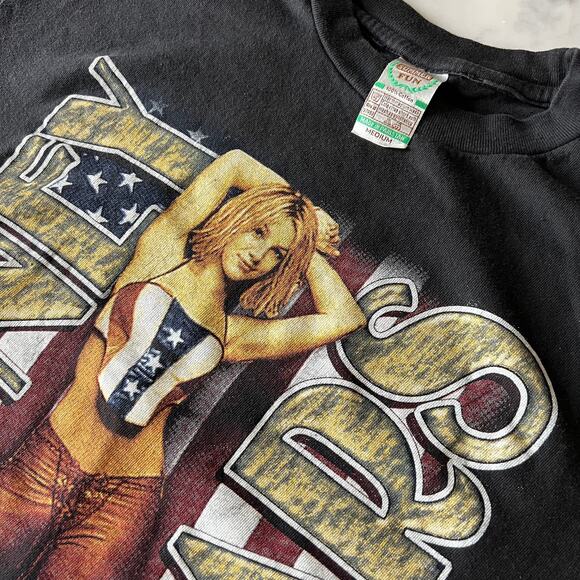 Vintage Y2K 2000s Britney Spears Oops I Did It Again Tour Two Sided Rap T Shirt - Picture 5 of 11